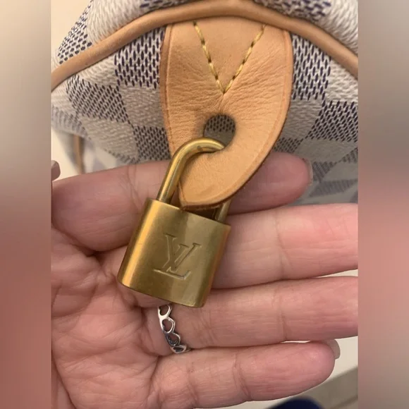 Speedy 30 Damier Azur Louis Vuitton - Picture 5 of 14